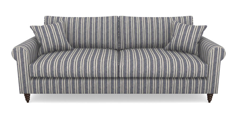 Product photograph of Apuldram 4 Seater Sofa In Cloth 22 - Barcode - Deep Water from Sofas and Stuff Limited