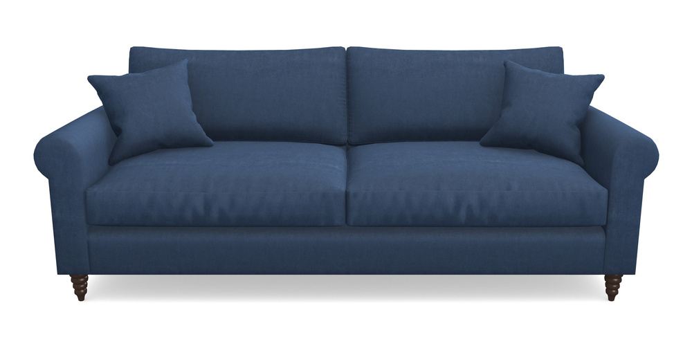 Product photograph of Apuldram 4 Seater Sofa In Clever Tough And Eco Velvet - Agean from Sofas and Stuff Limited