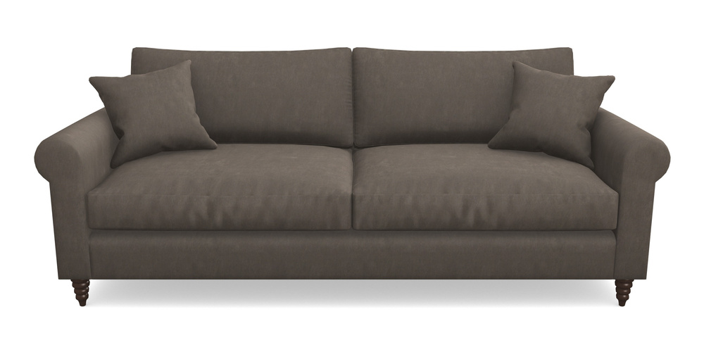 Product photograph of Apuldram 4 Seater Sofa In Clever Tough And Eco Velvet - Chrome from Sofas and Stuff Limited