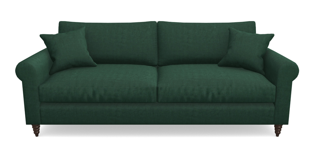 Product photograph of Apuldram 4 Seater Sofa In Clever Tough And Eco Velvet - Pine from Sofas and Stuff Limited