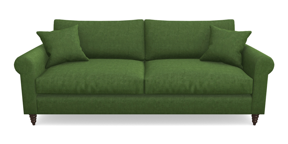 Product photograph of Apuldram 4 Seater Sofa In Clever Tough And Eco Velvet - Shamrock from Sofas and Stuff Limited