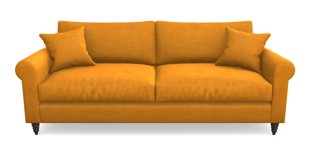 Product photograph of Apuldram 4 Seater Sofa In Clever Tough And Eco Velvet - Spice from Sofas and Stuff Limited