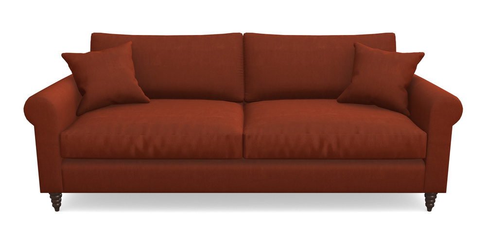 Product photograph of Apuldram 4 Seater Sofa In Clever Tough And Eco Velvet - Tawny from Sofas and Stuff Limited