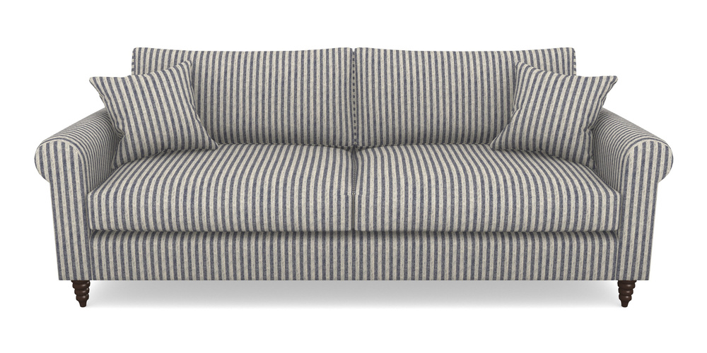 Product photograph of Apuldram 4 Seater Sofa In Cloth 22 - Pinstripe - Deep Water from Sofas and Stuff Limited
