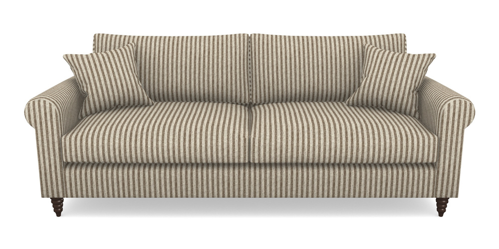 Product photograph of Apuldram 4 Seater Sofa In Cloth 22 - Pinstripe - Peat from Sofas and Stuff Limited