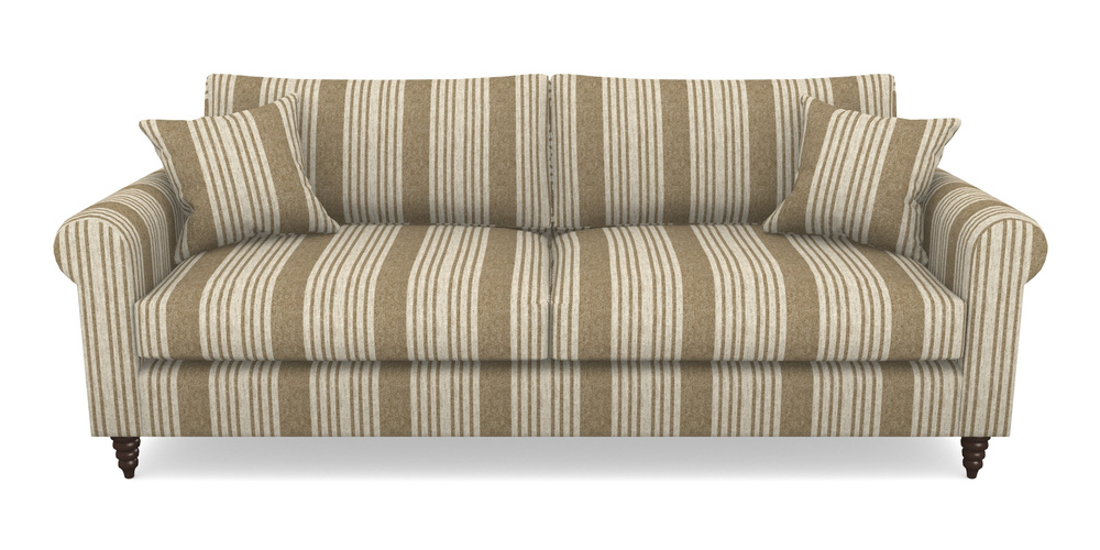 Product photograph of Apuldram 4 Seater Sofa In Cloth 22 - Bayadere - Fallen Leaf from Sofas and Stuff Limited