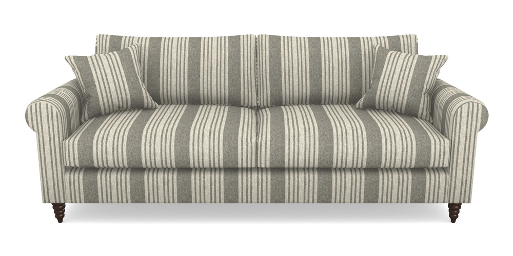 Product photograph of Apuldram 4 Seater Sofa In Cloth 22 - Bayadere - Seal from Sofas and Stuff Limited