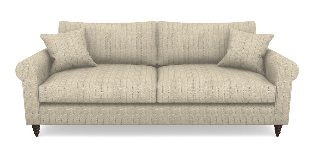 Product photograph of Apuldram 4 Seater Sofa In Cloth 20 - Design 1 - Natural Herringbone from Sofas and Stuff Limited