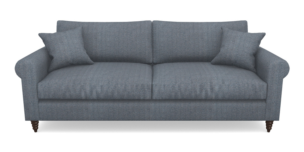 Product photograph of Apuldram 4 Seater Sofa In Dundee Herringbone - Denim from Sofas and Stuff Limited