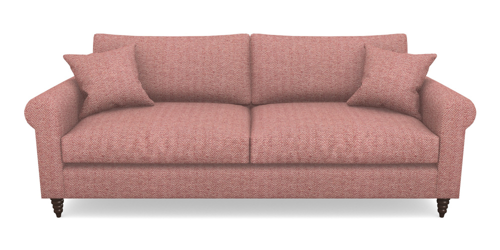 Product photograph of Apuldram 4 Seater Sofa In Dundee Herringbone - Rose from Sofas and Stuff Limited