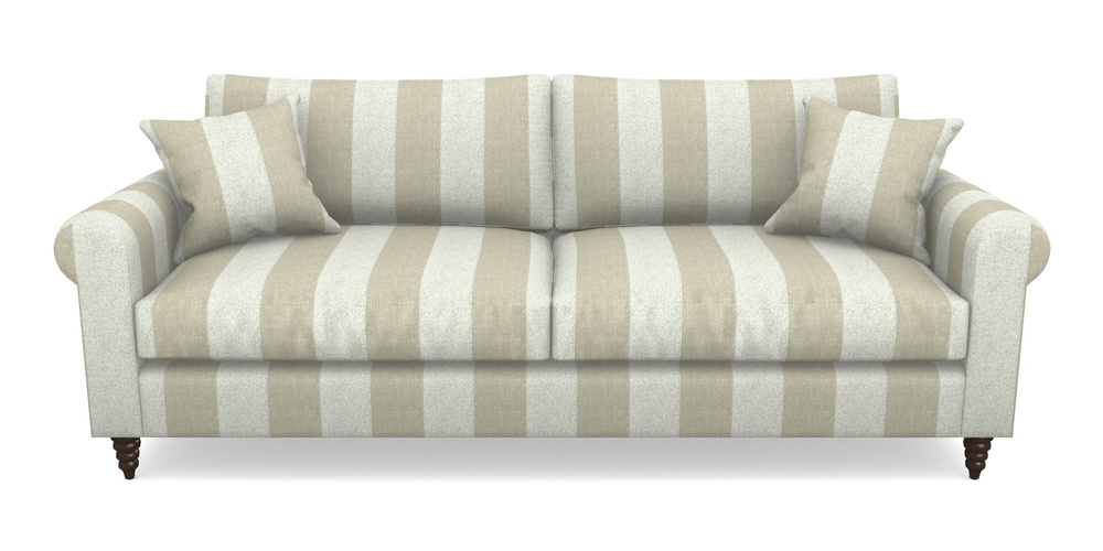 Product photograph of Apuldram 4 Seater Sofa In Dovedale Linen Stripe - Chalk from Sofas and Stuff Limited