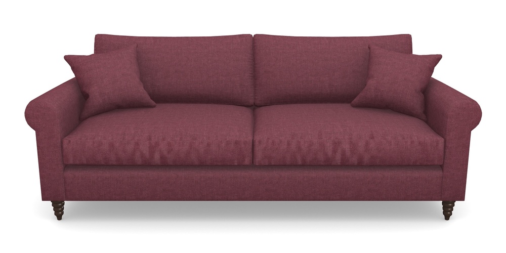 Product photograph of Apuldram 4 Seater Sofa In Easy Clean Plain - Chianti from Sofas and Stuff Limited