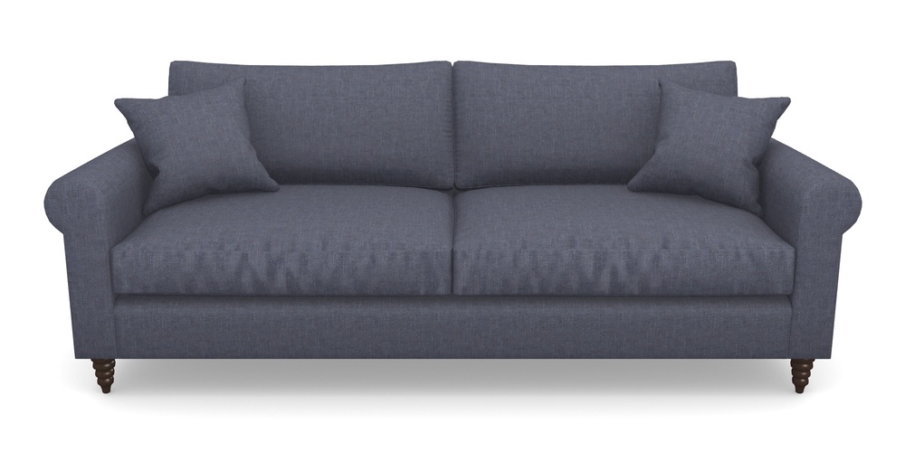 Product photograph of Apuldram 4 Seater Sofa In Easy Clean Plain - Navy from Sofas and Stuff Limited