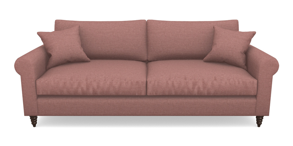 Product photograph of Apuldram 4 Seater Sofa In Easy Clean Plain - Rosewood from Sofas and Stuff Limited