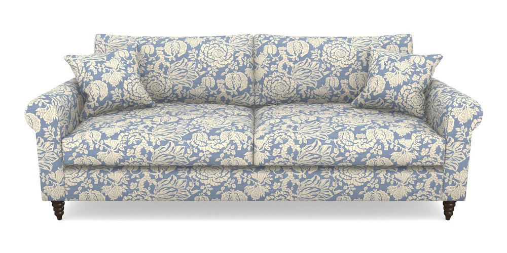 Product photograph of Apuldram 4 Seater Sofa In V A Brompton Collection - Flowering Kale - Morning Blue from Sofas and Stuff Limited