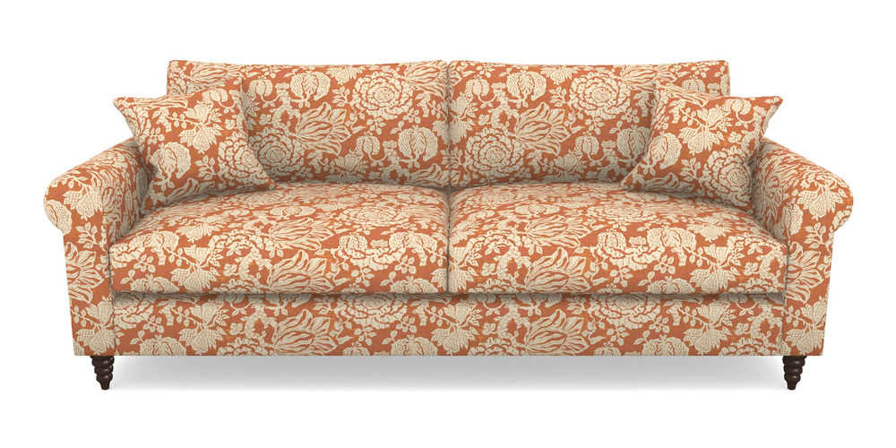 Product photograph of Apuldram 4 Seater Sofa In V A Brompton Collection - Flowering Kale - Terracotta from Sofas and Stuff Limited