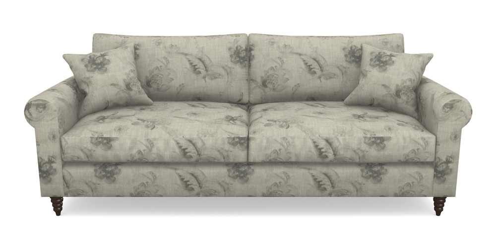 Product photograph of Apuldram 4 Seater Sofa In Floral Linen - Lela Mystery Oat Sepia from Sofas and Stuff Limited