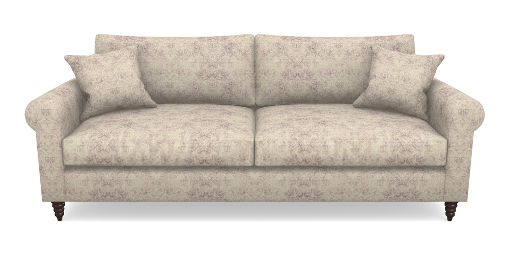 Product photograph of Apuldram 4 Seater Sofa In Grace Linen - Grape from Sofas and Stuff Limited