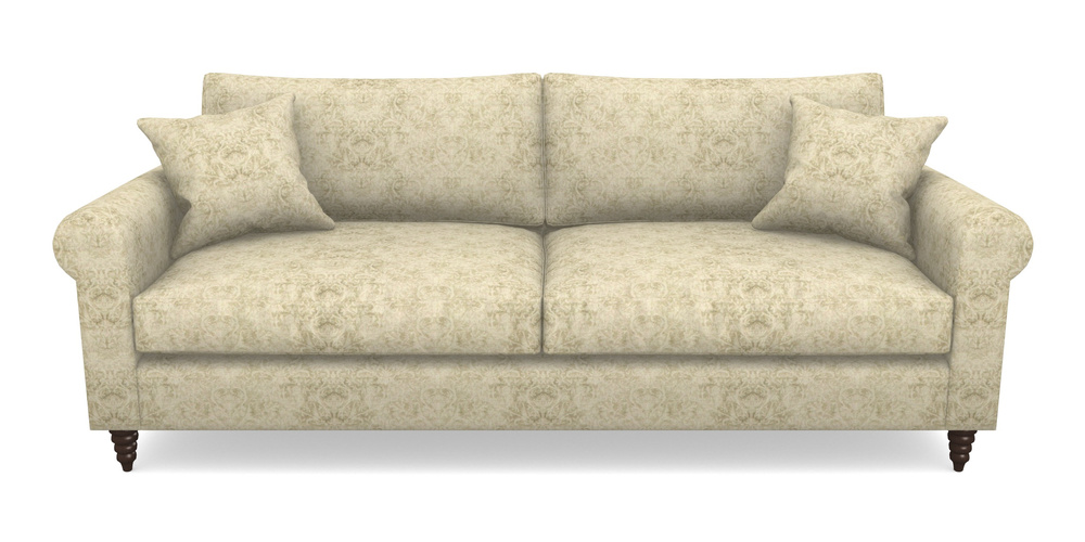 Product photograph of Apuldram 4 Seater Sofa In Grace Linen - Olive from Sofas and Stuff Limited