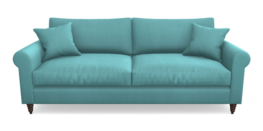 Product photograph of Apuldram 4 Seater Sofa In House Clever Velvet - Duck Egg from Sofas and Stuff Limited