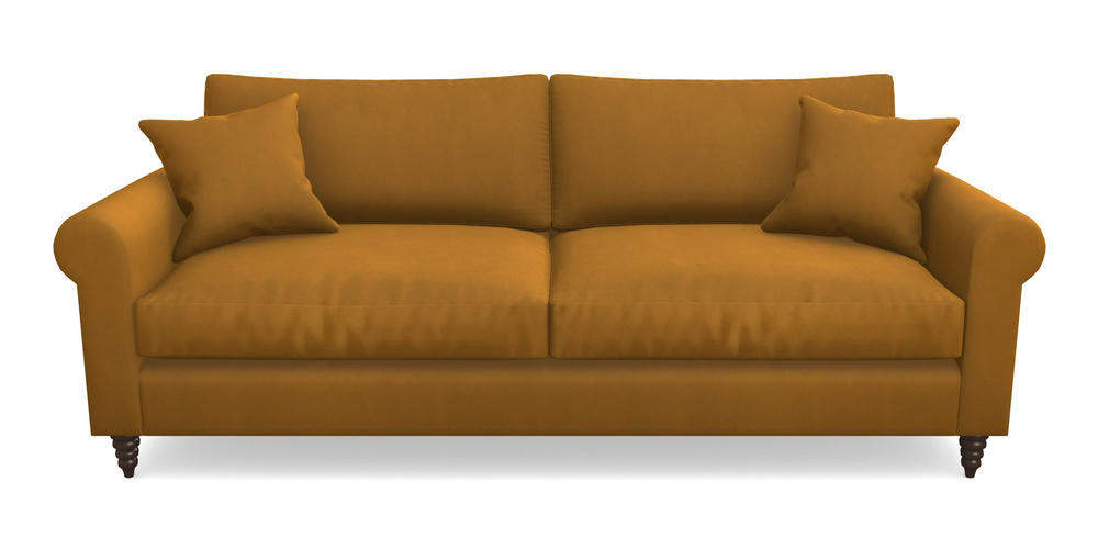 Product photograph of Apuldram 4 Seater Sofa In House Clever Velvet - Ochre from Sofas and Stuff Limited