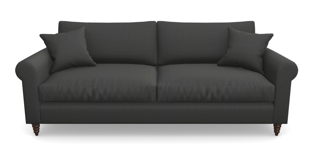 Product photograph of Apuldram 4 Seater Sofa In House Velvet - Charcoal from Sofas and Stuff Limited