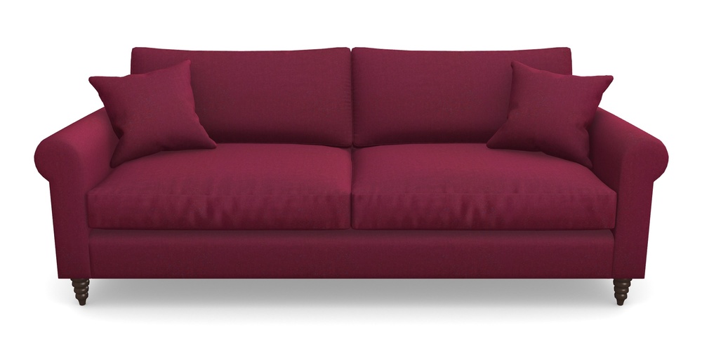 Product photograph of Apuldram 4 Seater Sofa In House Velvet - Claret from Sofas and Stuff Limited