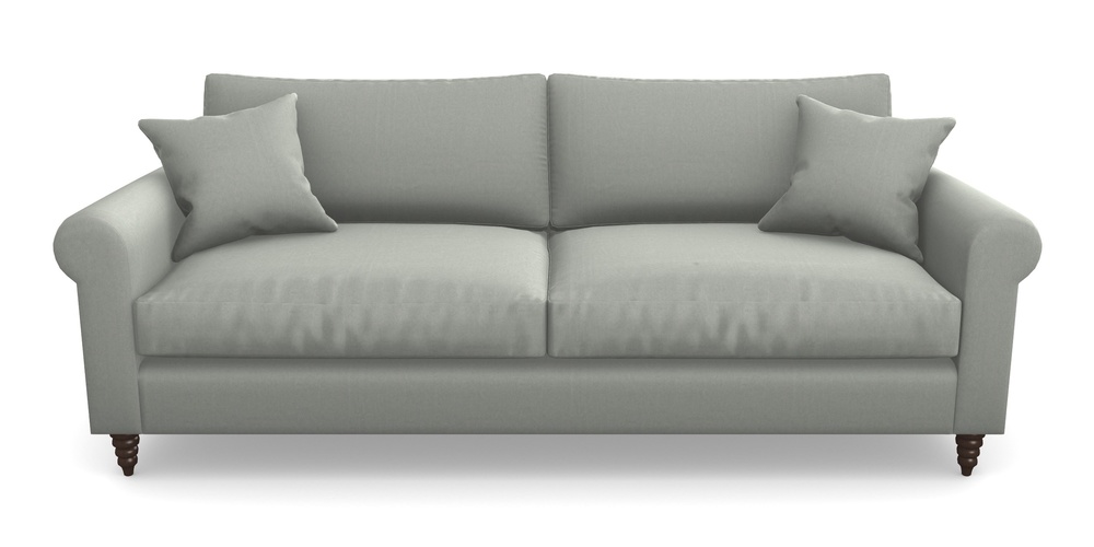 Product photograph of Apuldram 4 Seater Sofa In House Velvet - Elephant from Sofas and Stuff Limited