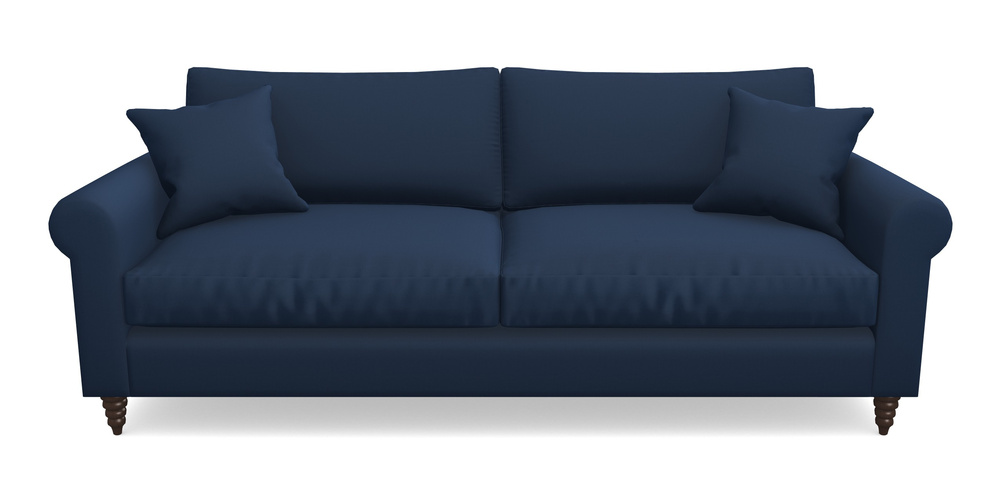 Product photograph of Apuldram 4 Seater Sofa In House Velvet - Indigo from Sofas and Stuff Limited
