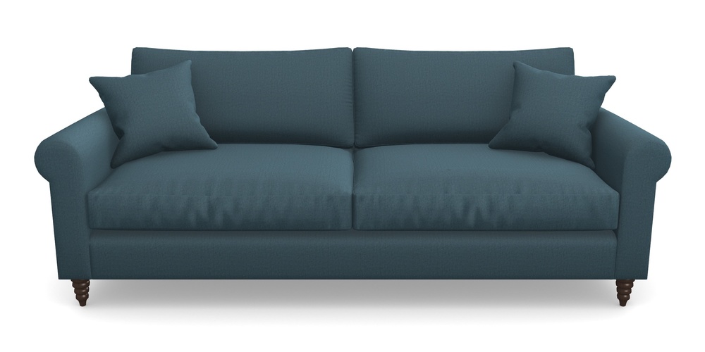 Product photograph of Apuldram 4 Seater Sofa In House Velvet - Petrol from Sofas and Stuff Limited