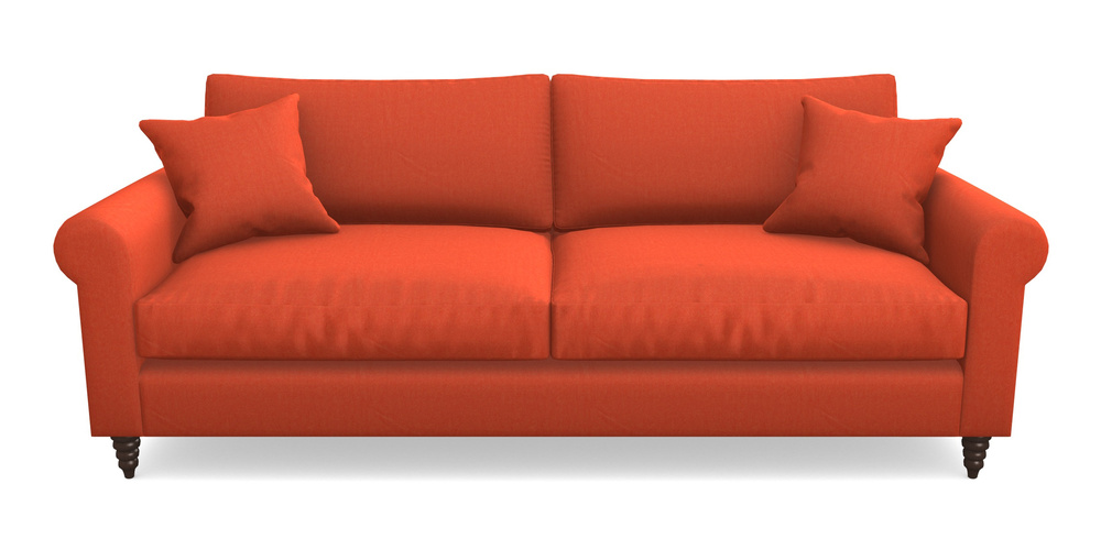 Product photograph of Apuldram 4 Seater Sofa In House Velvet - Terracotta from Sofas and Stuff Limited
