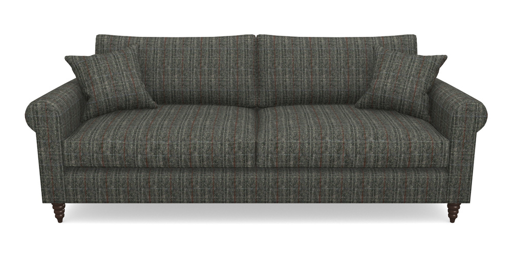 Product photograph of Apuldram 4 Seater Sofa In Harris Tweed House - Harris Tweed House Grey from Sofas and Stuff Limited