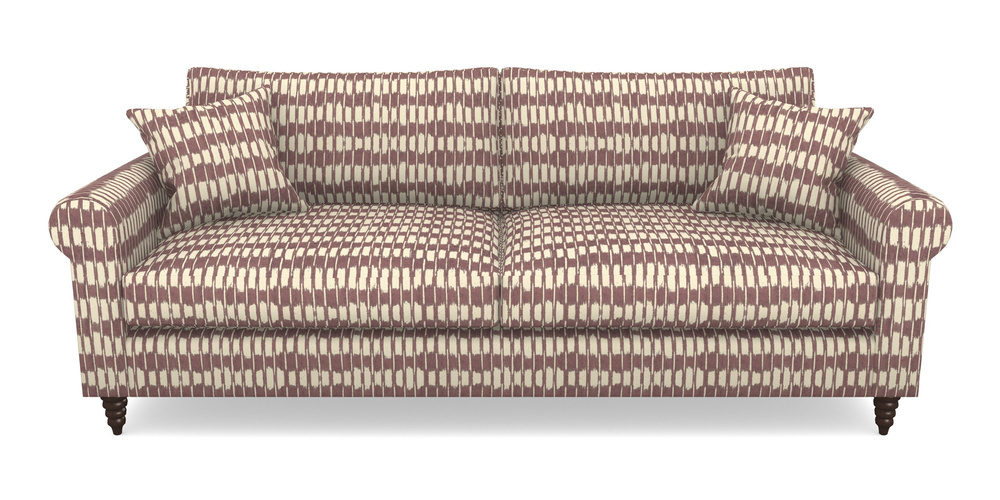 Product photograph of Apuldram 4 Seater Sofa In V A Brompton Collection - Ikat - Cacao from Sofas and Stuff Limited