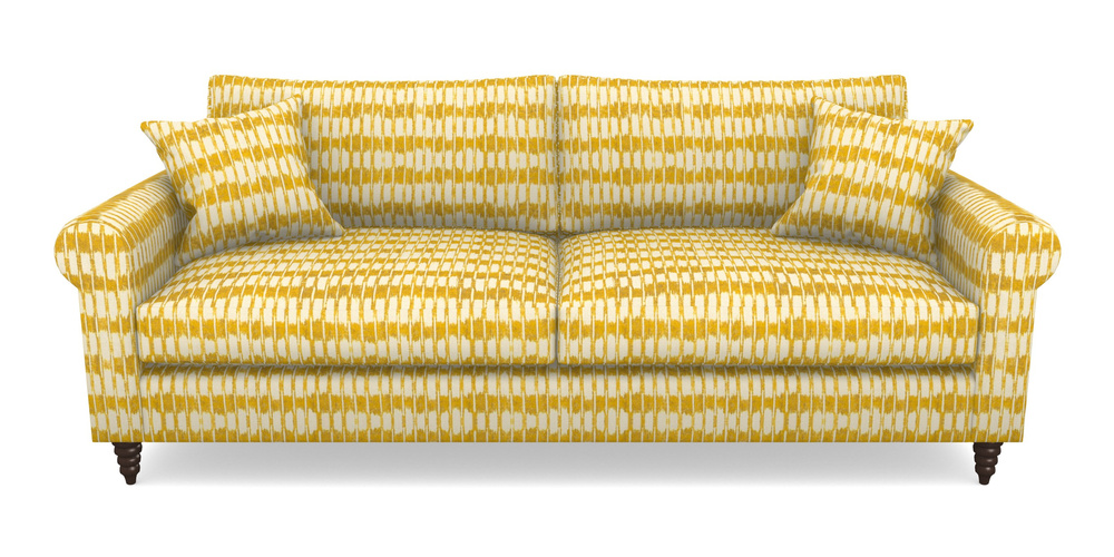Product photograph of Apuldram 4 Seater Sofa In V A Brompton Collection - Ikat - Corn from Sofas and Stuff Limited