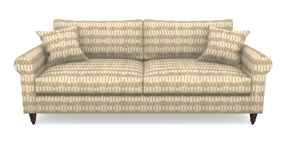 Product photograph of Apuldram 4 Seater Sofa In V A Brompton Collection - Ikat - Assam Tea from Sofas and Stuff Limited
