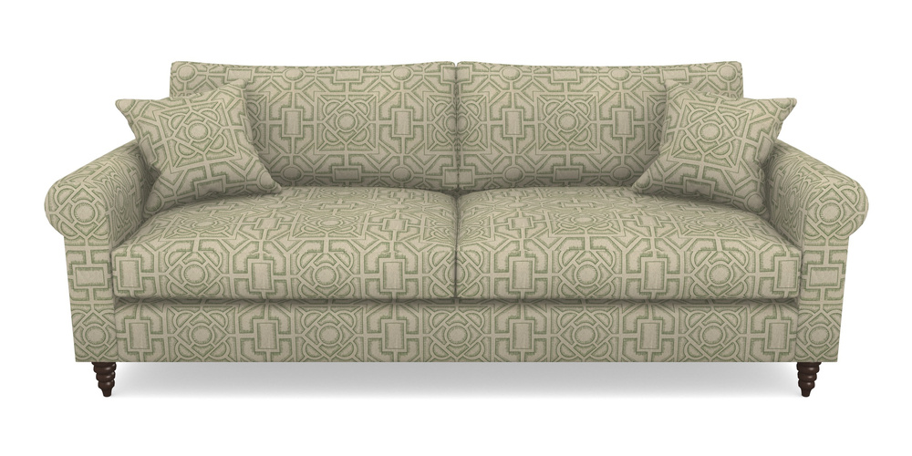 Product photograph of Apuldram 4 Seater Sofa In Rhs Collection - Large Knot Garden Linen - Green from Sofas and Stuff Limited