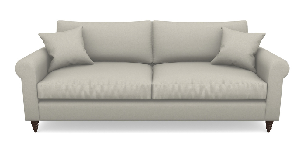 Product photograph of Apuldram 4 Seater Sofa In Plain Linen Cotton - Baby Elephant from Sofas and Stuff Limited