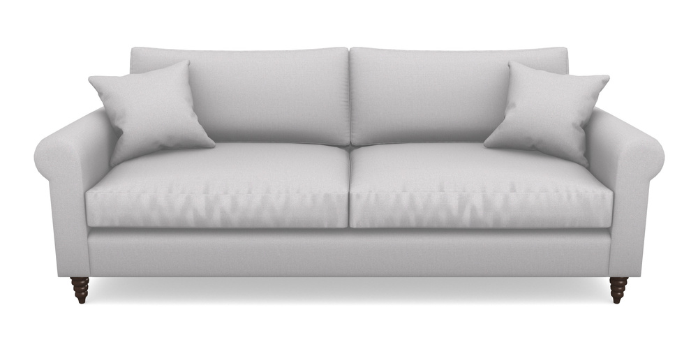 Product photograph of Apuldram 4 Seater Sofa In Plain Linen Cotton - Seal from Sofas and Stuff Limited