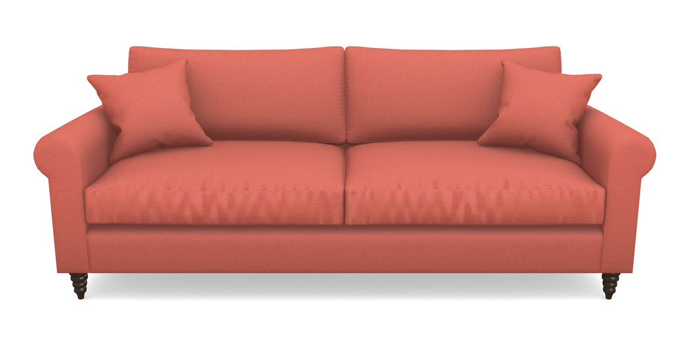 Product photograph of Apuldram 4 Seater Sofa In Plain Linen Cotton - Tequila Sunset from Sofas and Stuff Limited