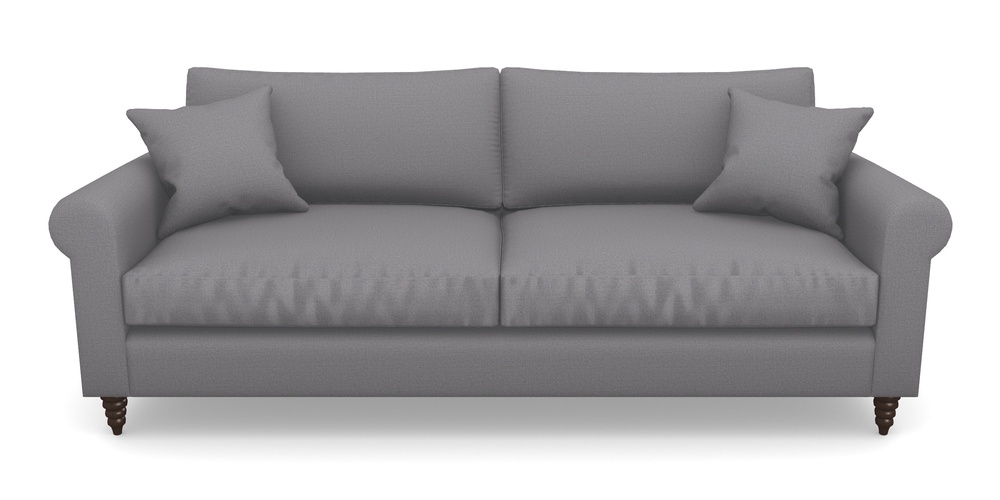 Product photograph of Apuldram 4 Seater Sofa In Plain Linen Cotton - Thor from Sofas and Stuff Limited