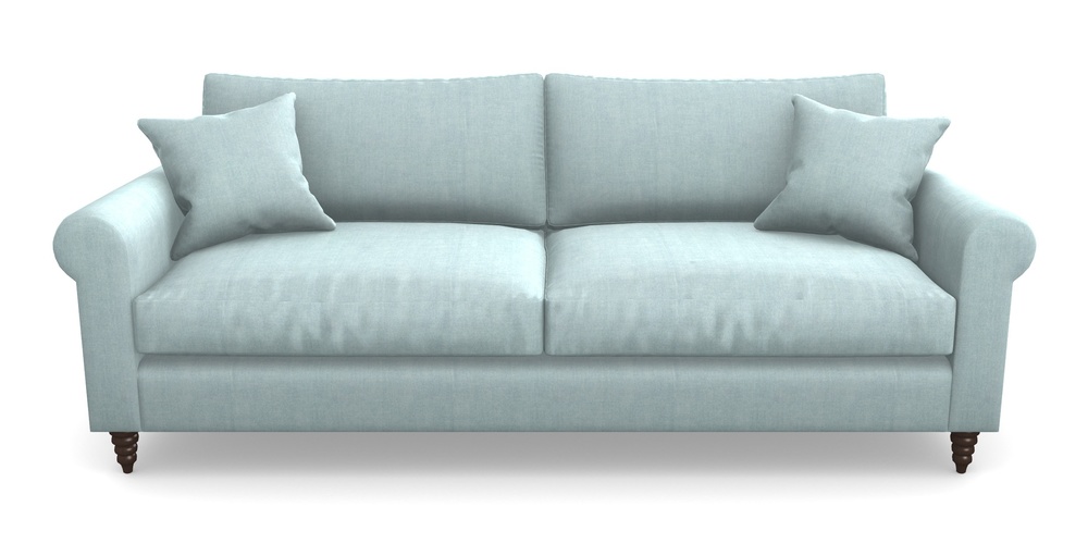 Product photograph of Apuldram 4 Seater Sofa In Super Soft Velvet - Sky from Sofas and Stuff Limited
