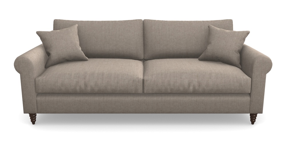 Product photograph of Apuldram 4 Seater Sofa In Super Soft Velvet - Wicker from Sofas and Stuff Limited