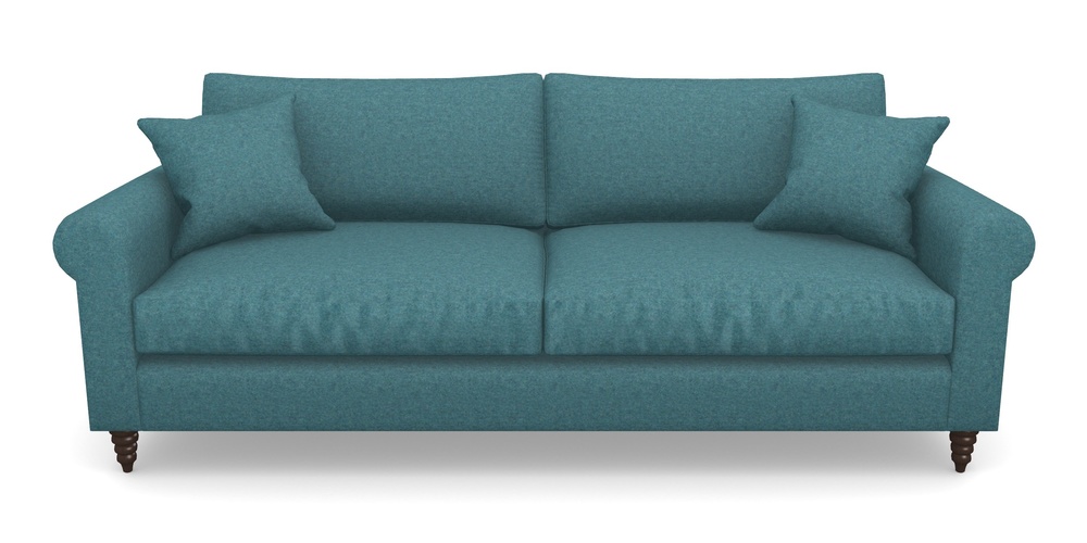 Product photograph of Apuldram 4 Seater Sofa In Soft Wool - Cerulean from Sofas and Stuff Limited