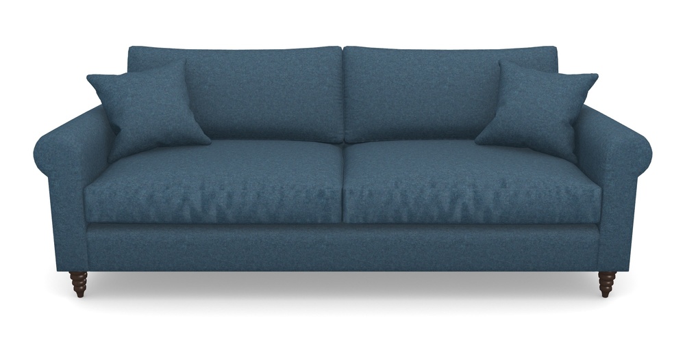 Product photograph of Apuldram 4 Seater Sofa In Soft Wool - Denim from Sofas and Stuff Limited