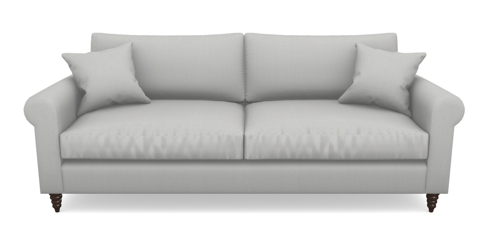 Product photograph of Apuldram 4 Seater Sofa In Two Tone Plain - Grey from Sofas and Stuff Limited