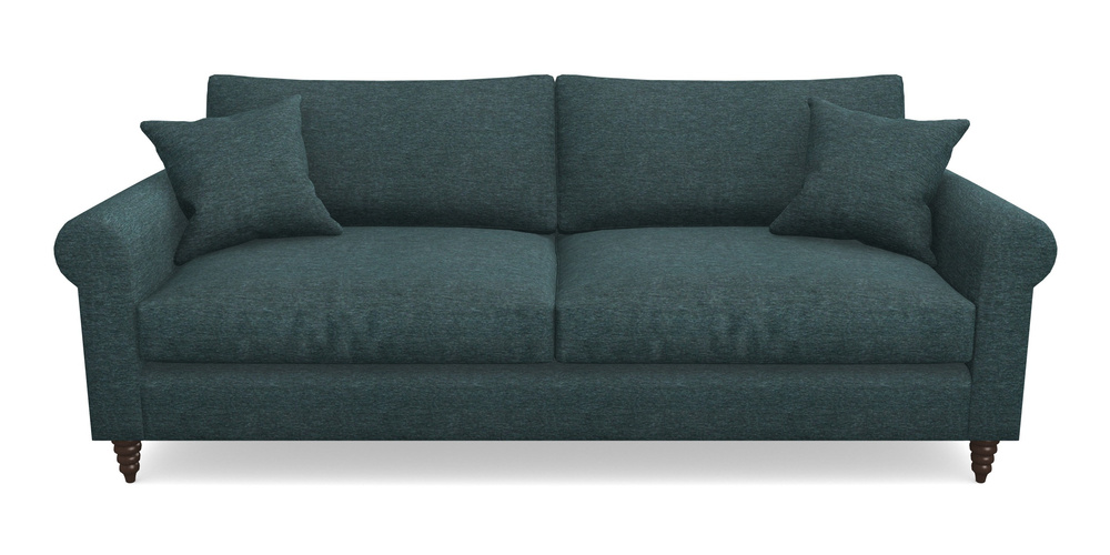 Product photograph of Apuldram 4 Seater Sofa In Textured Velvet - Atlantic from Sofas and Stuff Limited