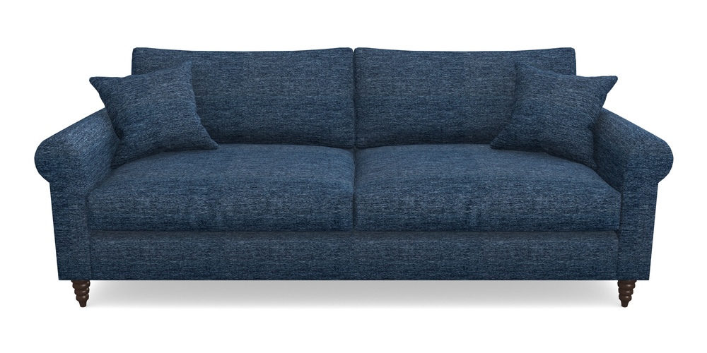 Product photograph of Apuldram 4 Seater Sofa In Textured Velvet - Denim from Sofas and Stuff Limited