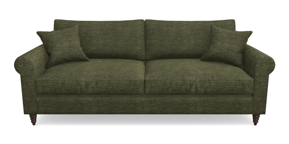 Product photograph of Apuldram 4 Seater Sofa In Textured Velvet - Lichen from Sofas and Stuff Limited