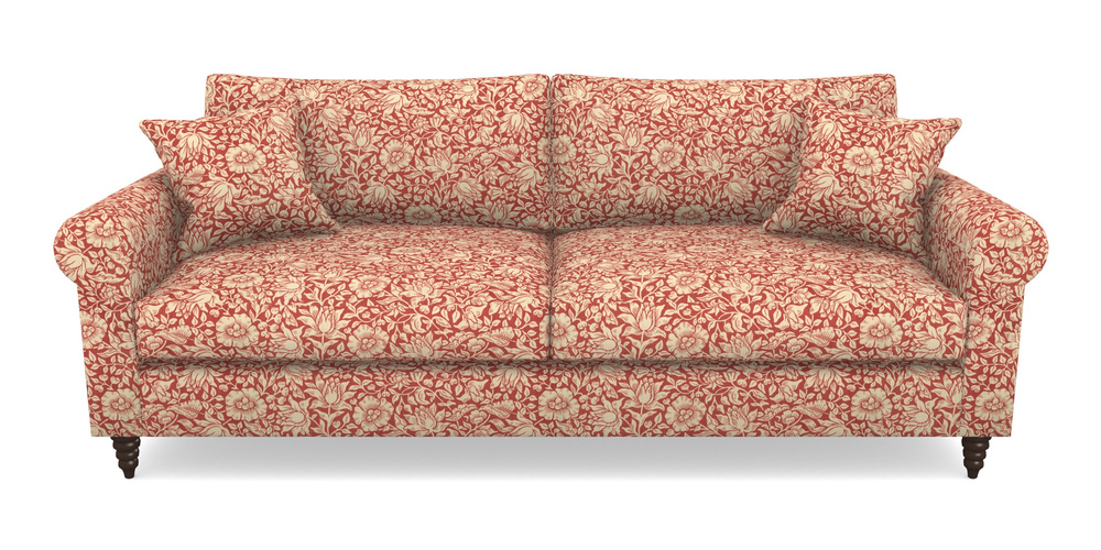 Product photograph of Apuldram 4 Seater Sofa In William Morris Collection - Mallow - Madder from Sofas and Stuff Limited