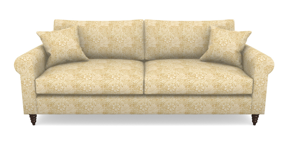 Product photograph of Apuldram 4 Seater Sofa In William Morris Collection - Marigold - Lichen Cowslip from Sofas and Stuff Limited